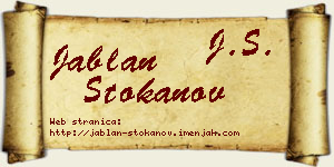 Jablan Stokanov vizit kartica